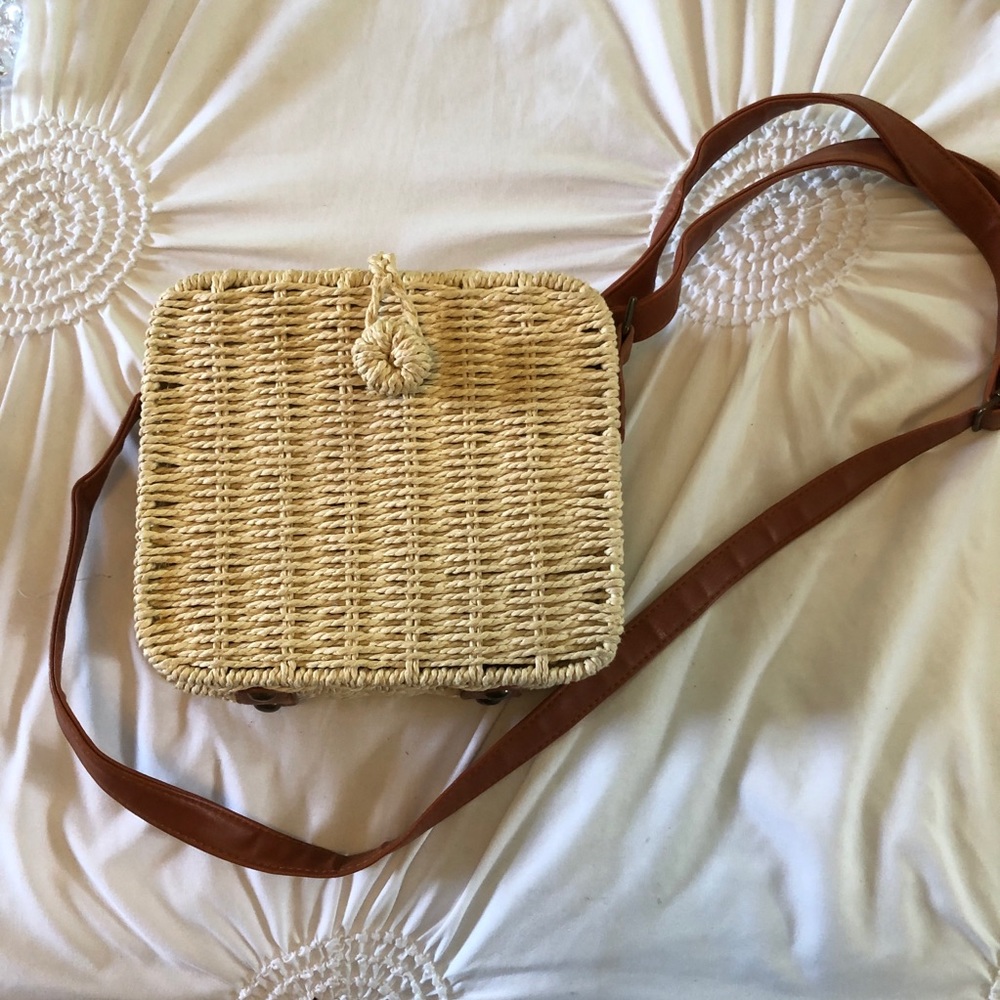 Woven small side purse